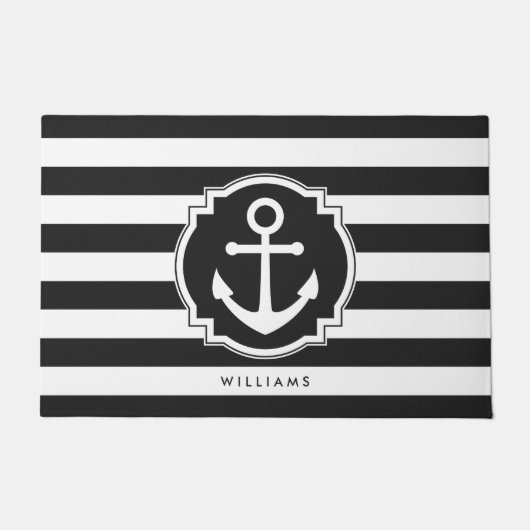 Anker und Streifen Fußmatte (Vorderseite)