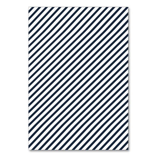 Anker und Streifen: nautische Sitzkarte Tischnummer (Rückseite)