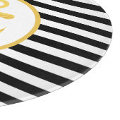 Anker und Streifen | Nautisches Thema | Cutting Bo Schneidebrett (Ecke)