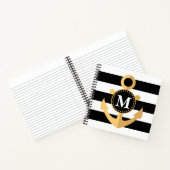 Anker und Streifen Notizblock (Innenseite)