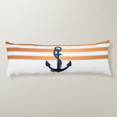 Anker und Streifen Seitenschläferkissen (Rückseite)