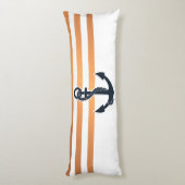 Anker und Streifen Seitenschläferkissen (Rückseite (Vertikal))