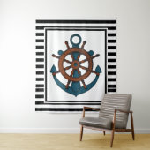 Anker und Streifen Wandteppich (Beispiel)
