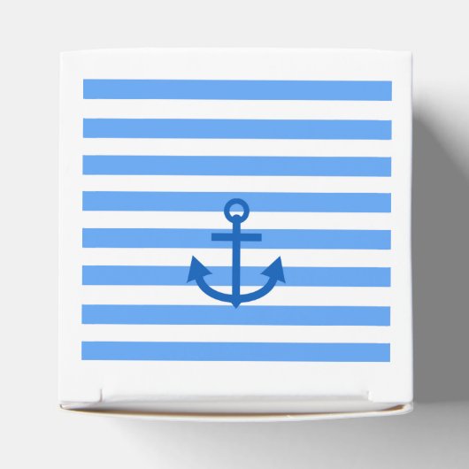 Anker und weiße blaue Streifen Geschenkschachtel (Oben)