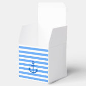 Anker und weiße blaue Streifen Geschenkschachtel (Geöffnet)