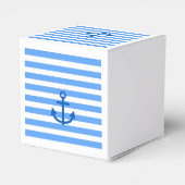 Anker und weiße blaue Streifen Geschenkschachtel (Rückseite)