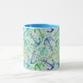 Anker und Wellenmuster Tasse (Zentrum)
