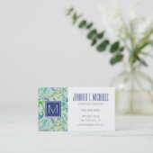 Anker und Wellenmuster Visitenkarte (Stehend Vorderseite)