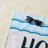 Anker und Zitat Strandtuch (Beispiel)