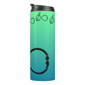 Anker-, Unendlichkeits-u. Semikolon Trommelschale Thermosbecher (Nach rechts gedreht)