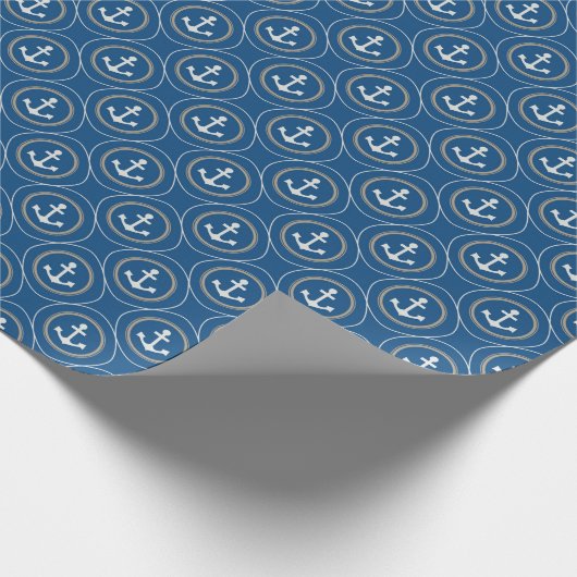 Anker-vibrierende Geschenkpapier (Ecke)