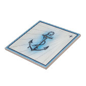 Anker Vintager Wasserschiffe Fliese (Seite)