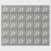 Anker Vintages nautisches Kartenmuster Geschenkpapier (Flach)