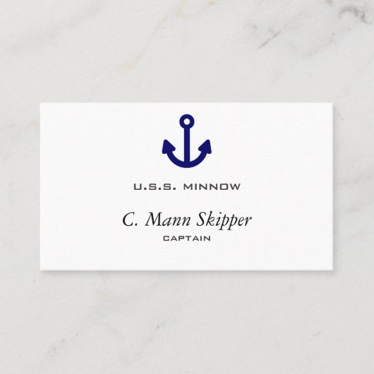 Anker Visitenkarte (Vorderseite)