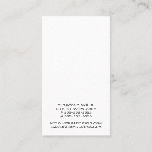 Anker Visitenkarte (Rückseite)