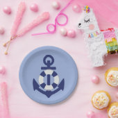 Anker weg Baby Duschpapier Teller (Party)