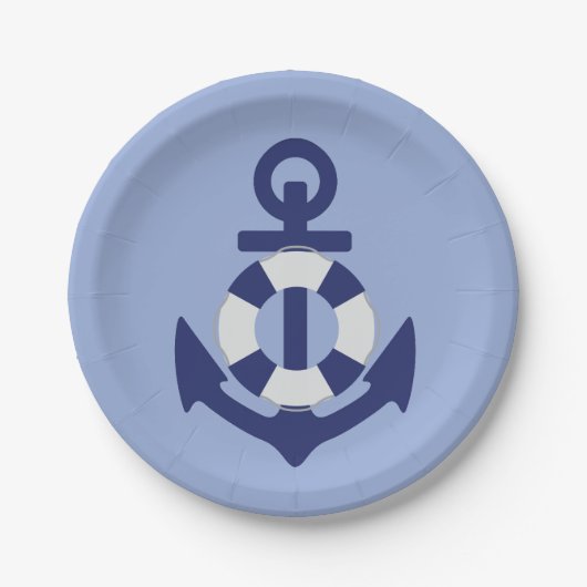 Anker weg Baby Duschpapier Teller (Vorderseite)