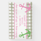 Anker weg Girl Nautical Baby Dusche Banner (Vertikal)