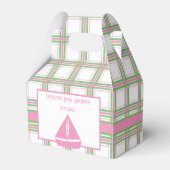 Anker weg Girl Nautical Baby Dusche Geschenkschachtel (Rückseite)