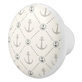 Anker weg! Nautisches Muster für das Leben an der  Keramikknauf (Rechts)