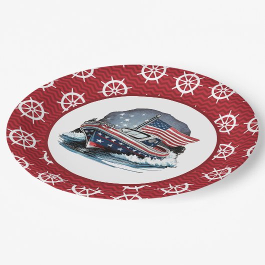 Anker weg pappteller (Schrägansicht)