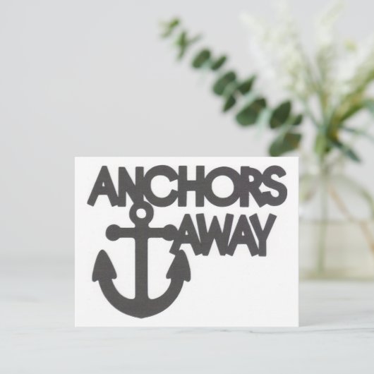 Anker weg postkarte (Stehend Vorderseite)