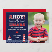 Anker-weg SeeFoto danken Ihnen zu merken Dankeskarte (Vorne/Hinten)