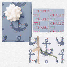 Anker Weihnachten  Geschenkpapier Set