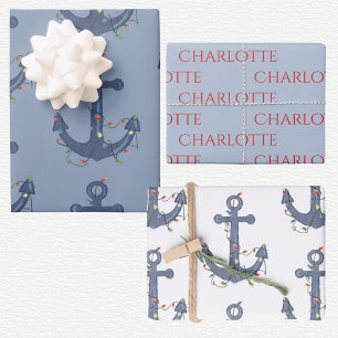 Anker Weihnachten  Geschenkpapier Set