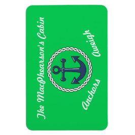 Anker wiegen grüne Stateroom-Türmarkierung grün Magnet