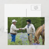 Anker zittern die Hände über den Zaun Postkarte (Vorne/Hinten)