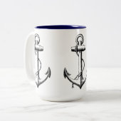 Anker Zweifarbige Tasse (Vorderseite Links)