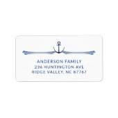 Ankeradresse: Adressaufkleber (Vorne)