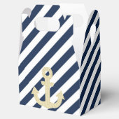 Ankerbox für Navy und Gold Glitzer Geschenkschachtel (Geöffnet)