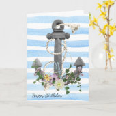 Ankerbukett zum Geburtstag Karte (Gelbe Blume)