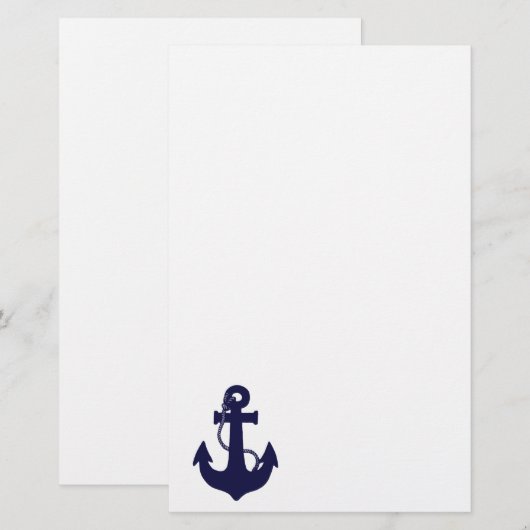 Ankerdesign Briefpapier (Vorne/Hinten)