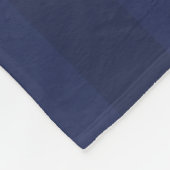 Ankerdesign der Aqua Navy Blue Nautic Stripes Fleecedecke (Ecke)