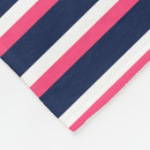 Ankerdesign der naustralischen Navy Blue Hot Pink Fleecedecke (Ecke)