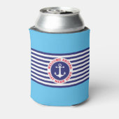 Ankerdesign mit Streifen Dosenkühler (Kanne Rückseite)