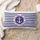 Ankerdesign mit Streifen Lendenkissen (Decke)