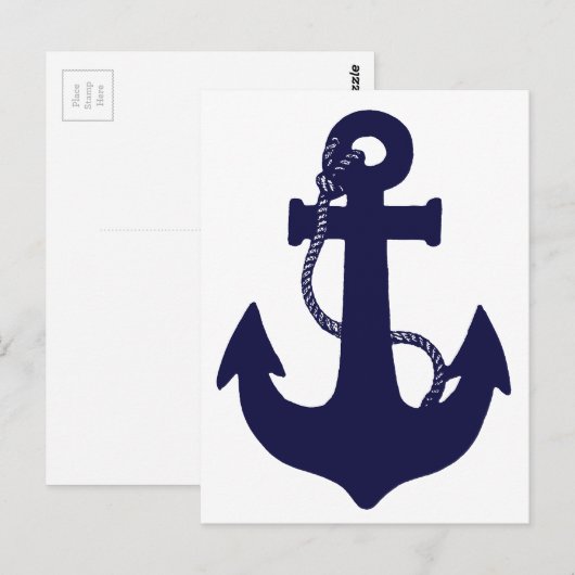 Ankerdesign Postkarte (Vorne/Hinten)