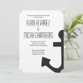 Ankereinladung Einladung (Stehend Vorderseite)