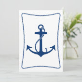 Ankereinladungen Einladung (Stehend Vorderseite)