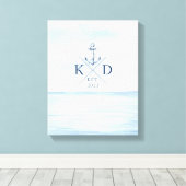 Ankerfarben für das Naugram Beach Leinwanddruck (Insitu (Holzboden))