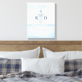 Ankerfarben für das Naugram Beach Leinwanddruck (Insitu (Schlafzimmer))