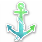 Ankerfarben für die blaue und grüne Linse Aufkleber (Vorderseite)