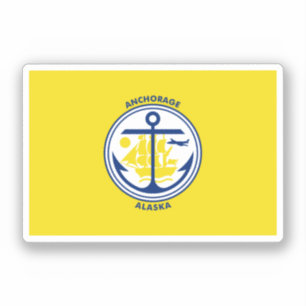 Ankerflagge, Alaska Aufkleber