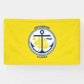 Ankerflagge (Alaska) Banner (Horizontal)