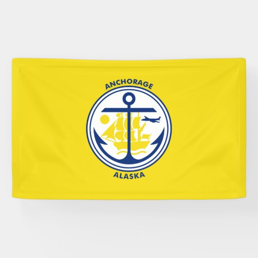 Ankerflagge (Alaska) Banner (Horizontal)