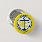 Ankerflagge, Alaska Button (Vorne & Hinten)